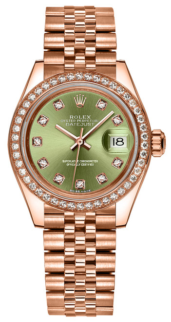 ROLEX Lady-Datejust 28 Rose Gold Watch 279135Rbr Image 1