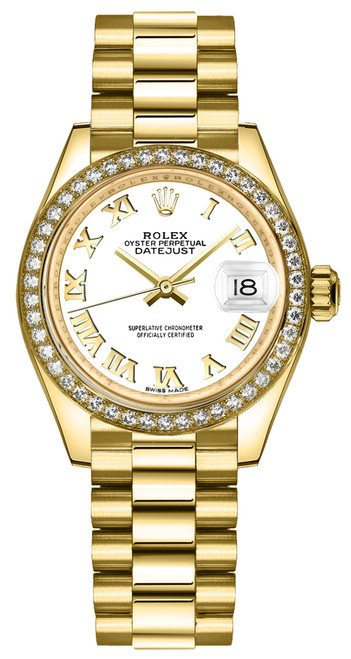 ROLEX Lady-Datejust 28 Yellow Gold & Diamonds 279138Rbr-0031 Image 1 ROLEX Lady-Datejust 28 Yellow Gold & Diamonds 279138Rbr-0031 Image 1