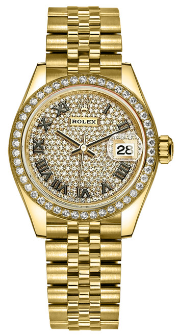 ROLEX Lady-Datejust 28 Diamond Pave Jubilee Women
S Watch 279138Rbr-0030 Image 1