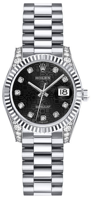 ROLEX Lady-Datejust 26 18K White Gold Women
S Watch 179239 Image 1