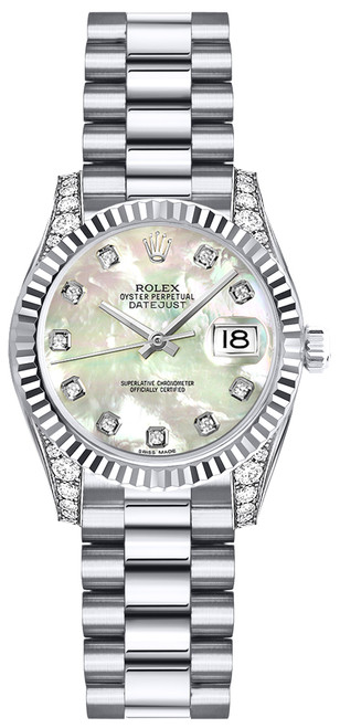 ROLEX Lady-Datejust 26 Mother Of Pearl Diamond Women
S Watch 179239 Image 1
