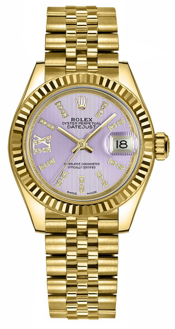 ROLEX Lady-Datejust 28 Lilac Diamond Dial Women
S Watch 279178-0012 Image 1