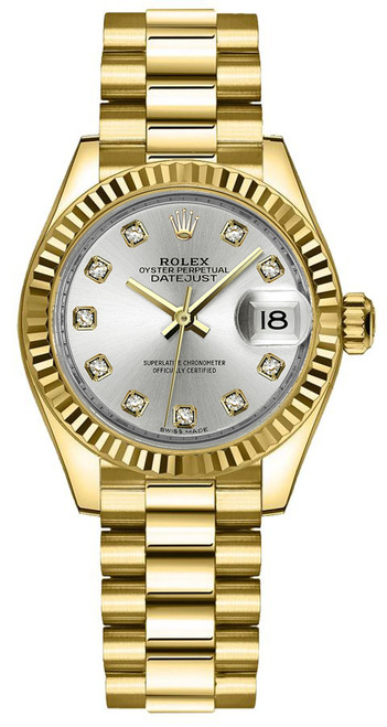 ROLEX Lady-Datejust 28 Solid 18K Yellow Gold Women
S Watch 279178-0015 Image 1