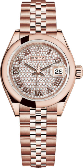 ROLEX Lady-Datejust 28 Diamond Pave Dial Watch 279165-0024 Image 1