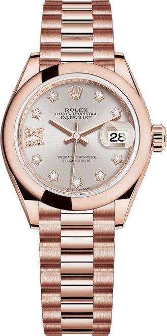 ROLEX Lady-Datejust 28 Rose Gold Watch 279165-0005 Image 1