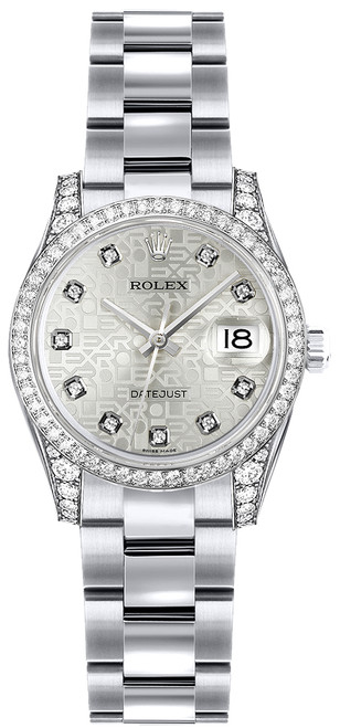 ROLEX Lady-Datejust 26 Solid 18K White Gold Women
S Watch 179159 Image 1
