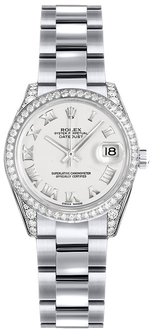 ROLEX Lady-Datejust 26 White Roman Numeral Dial Women
S Watch 179159 Image 1
