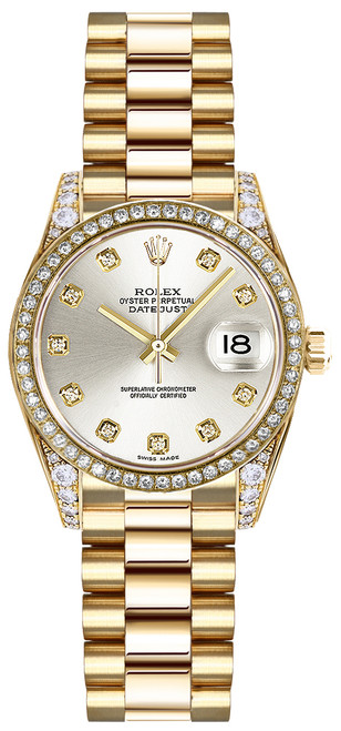 ROLEX Lady-Datejust 26 Silver Diamond Women
S Watch 179158 Image 1