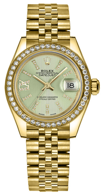 ROLEX Lady-Datejust 28 Green Diamond Dial Watch 279138Rbr-0004 Image 1