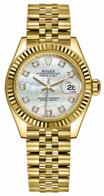 ROLEX Lady-Datejust 28 Mother Of Pearl Diamond Watch 279178-0026 Image 1 ROLEX Lady-Datejust 28 Mother Of Pearl Diamond Watch 279178-0026 Image 1