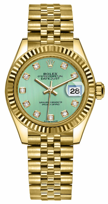 ROLEX Lady-Datejust 28 Green Dial Watch 279178-0028 Image 1