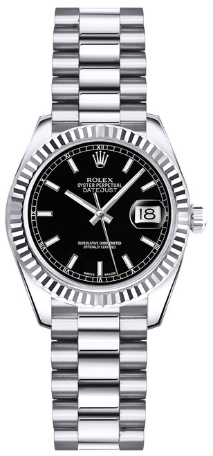 ROLEX Lady-Datejust 26 Solid 18K White Gold Watch 179179 Image 1