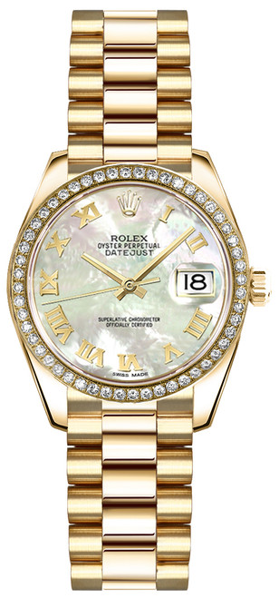 ROLEX Lady-Datejust 26 Mother Of Pearl Roman Numeral Watch 179138 Image 1