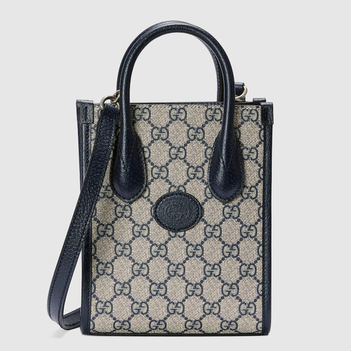 GUCCI Mini Tote With Gg Detail