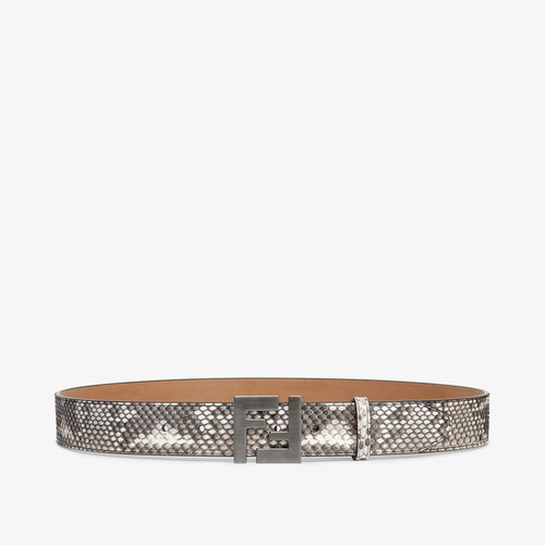 FENDI  Belt Grey python leather belt