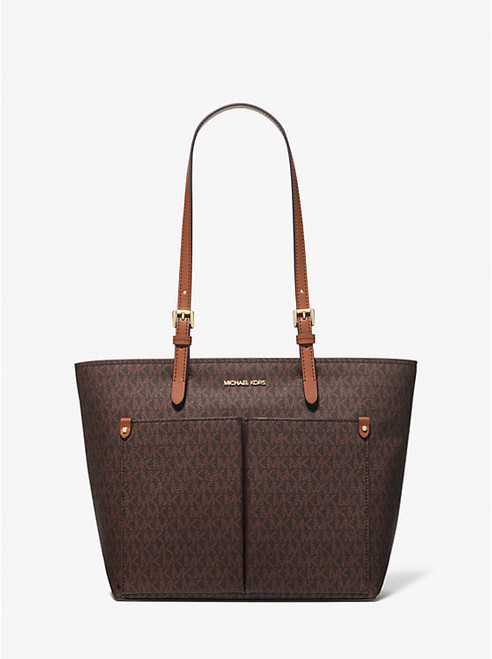 MICHAEL KORS Jet Set Medium Logo Pocket Tote Bag MICHAEL KORS Jet Set Medium Logo Pocket Tote Bag