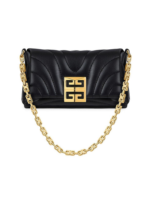 GIVENCHY Micro 4G Soft Shoulder Bag In Quilted Leather BLACK Image 1