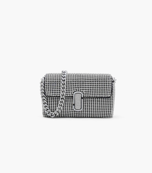 MARC JACOBS The Rhinestone Small Curve Bag - Gold