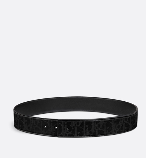 Dior ブラック ベルト DIOR | ベルト 35mm マイクロ ディオール オブリーク ジャカード
