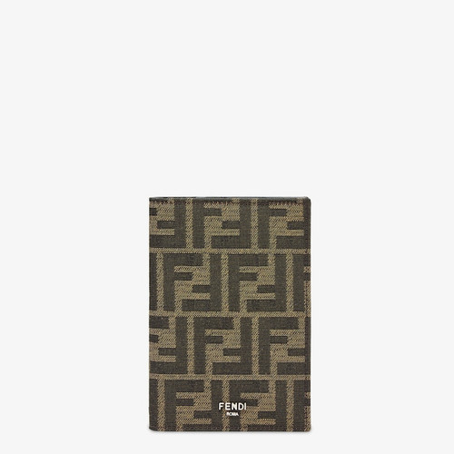 FENDI Ff Passport Cover Brown