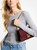 MICHAEL KORS  Sonia Medium Leather Shoulder Bag - Dark Cherry