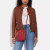 COACH Mini Rowan File Bag - Crossgrain Leather/Gold/1941 Red