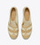 TORY BURCH Double T Jacquard Espadrille - Cammello  Ash White