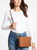 MICHAEL KORS Jet Set Large Saffiano Leather Crossbody  Bag - Luggage