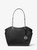 MICHAEL KORS  Jet Set Large Signature Logo Shoulder Bag - Black