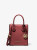 MICHAEL KORS  Mercer Extra-Small Pebbled Leather Crossbody Bag - Dark Cherry
