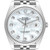 ROLEX Datejust 41 Steel White Gold Mother Of Pearl Diamond Mens Watch 126334 Image 1