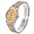 ROLEX President Midsize Tridor White Yellow Rose Gold Ladies Watch 68279 Image 4