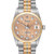ROLEX President Midsize Tridor White Yellow Rose Gold Diamond Ladies Watch 68279 Image 1
