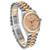ROLEX President Midsize Tridor White Yellow Rose Gold Diamond Ladies Watch 68279 Image 4