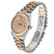 ROLEX President Midsize Tridor White Yellow Rose Gold Diamond Ladies Watch 68279 Image 5