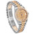 ROLEX President Tridor Midsize White Yellow Rose Gold Diamond Ladies Watch 68149 Image 3