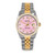 ROLEX 16013 Unisex 36mm Datejust Watch Custom Pink Mother of Pearl Diamond Dial