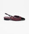 CHANEL Slingbacks Goat velvet, lamb 
patent calf  Bordeaux 
black