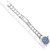 ROLEX Datejust Midsize 31 Steel White Gold Blue Flower Dial Watch 278274 Image 10