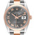 ROLEX Datejust 36 Steel Rose Gold Slate Diamond Dial Mens Watch 126201 Image 1