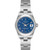 ROLEX Date Blue Roman Dial Smooth Bezel Steel Ladies Watch 69160 Image 1