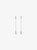 MICHAEL KORS Cubic Zirconia Drop Earrings SILVER Image 1