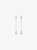 MICHAEL KORS Cubic Zirconia Drop Earrings SILVER Image 2