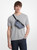 MICHAEL KORS Lautner Mini Logo Print Sling Pack NAVY Image 3
