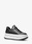 MICHAEL KORS Hayes Grommeted Leather Platform Sneaker BLACK Image 1 MICHAEL KORS Hayes Grommeted Leather Platform Sneaker BLACK Image 1