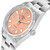 ROLEX Air King Engine Turned Bezel Salmon Dial Steel Mens Watch 14010 Image 5