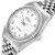 ROLEX Datejust Steel White Gold White Roman Dial Mens Watch 16234 Image 5