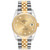 ROLEX Datejust Steel Yellow Gold Champagne Diamond Dial Mens Watch 116233 Image 2