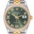 ROLEX Datejust 36 Steel Yellow Gold Green Diamond Mens Watch 126283 Image 1
