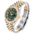 ROLEX Datejust 36 Steel Yellow Gold Green Diamond Mens Watch 126283 Image 4